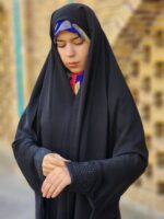 چادر دانشجویی مچ گلدوزی - Image 4