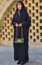 چادر دانشجویی مچ گلدوزی - Image 3