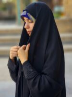 چادر دانشجویی مچ گلدوزی